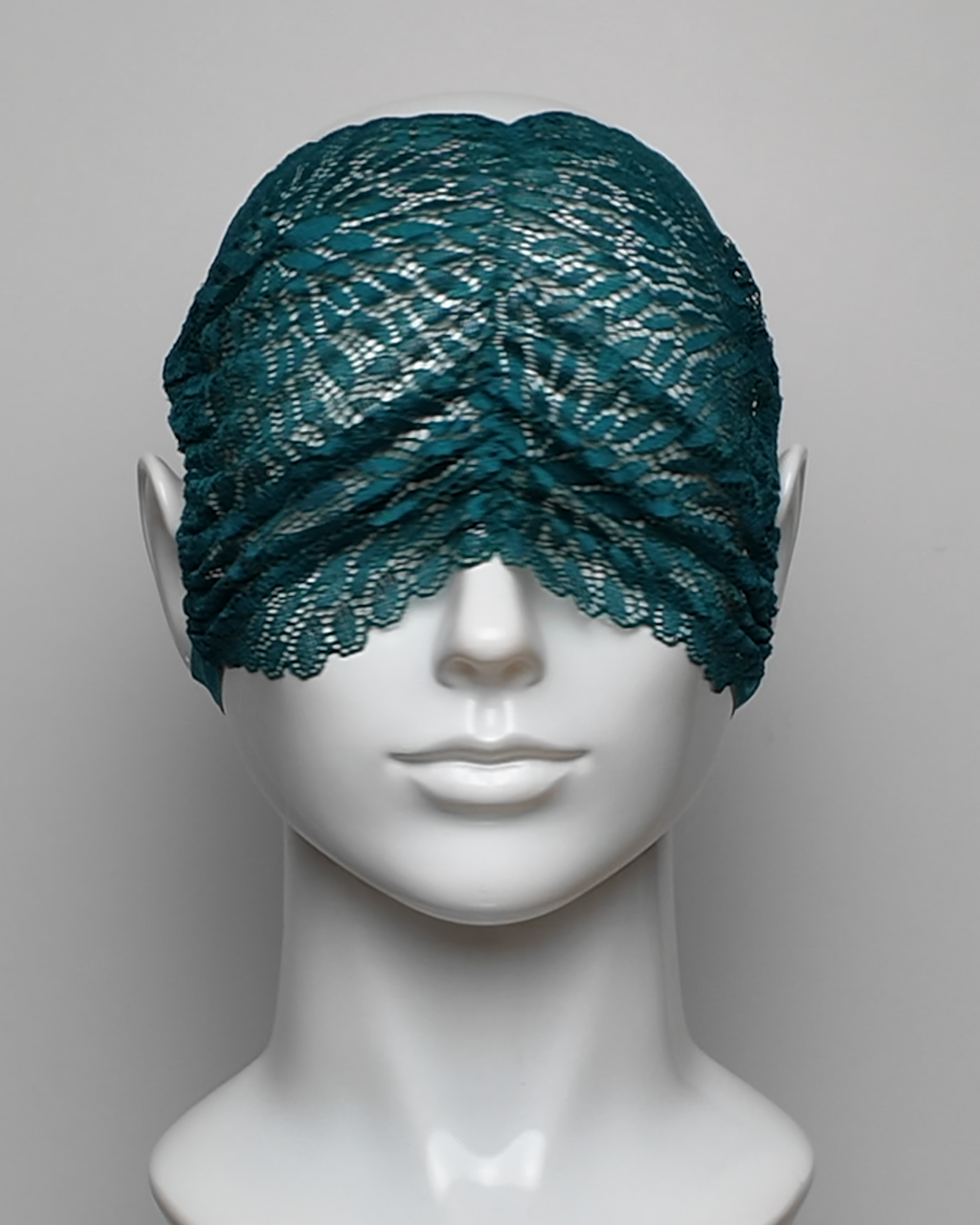 Verdant Ruched Lace Eye Mask