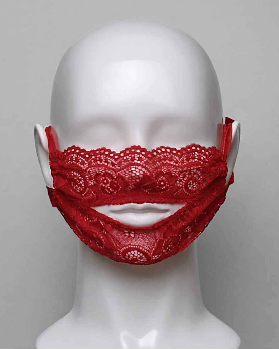 Midnight Whisper Half Face Mask with Mouth Opening