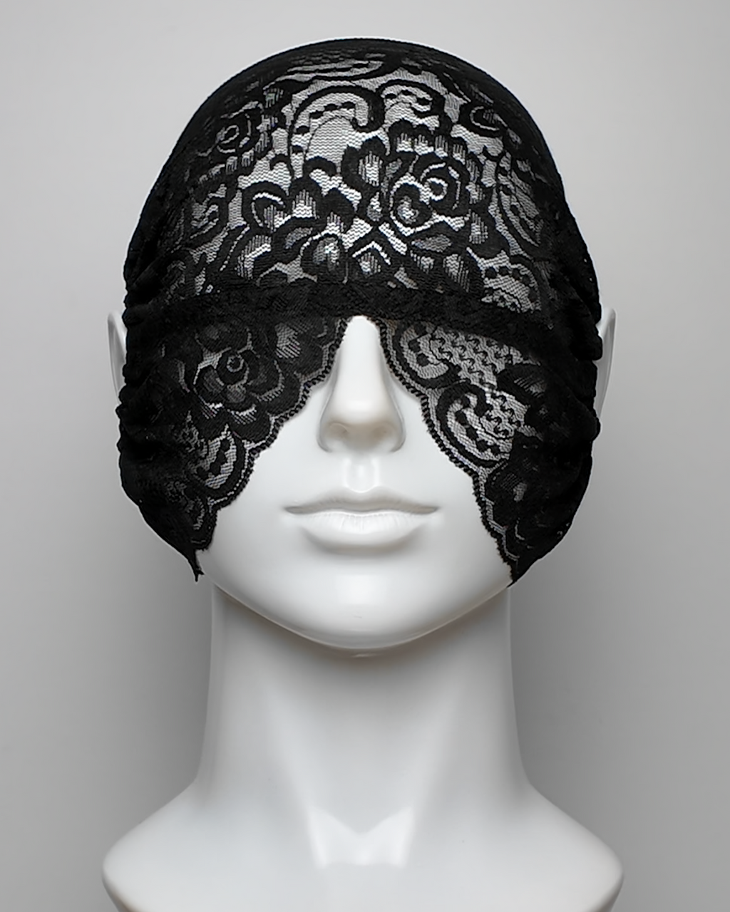 Open Nose & Mouth Over the Cheek Matte Lace Face Mask