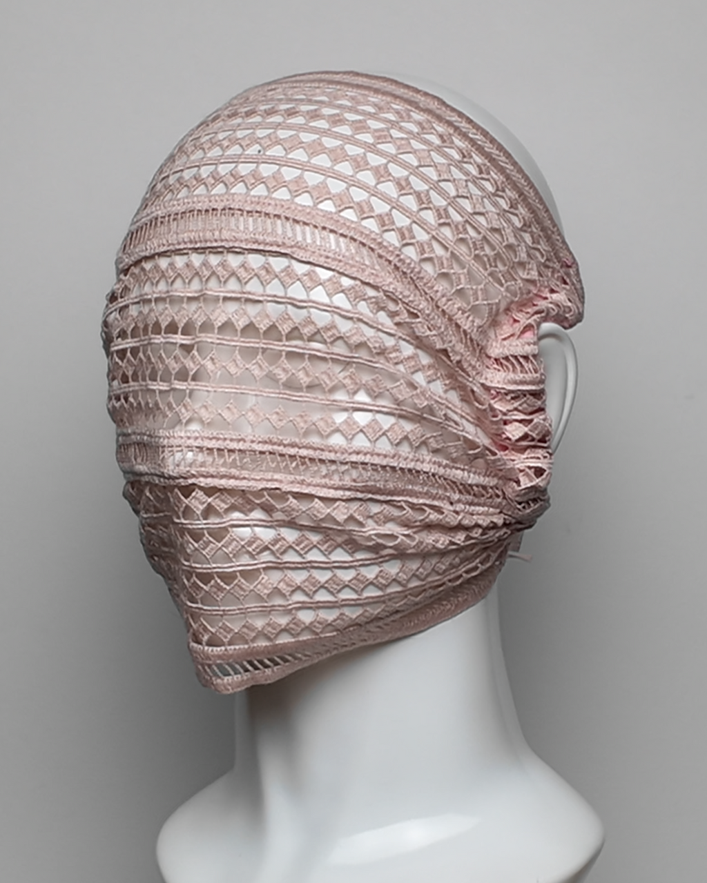 Rose Quartz Cotton Lace Full Face Mask