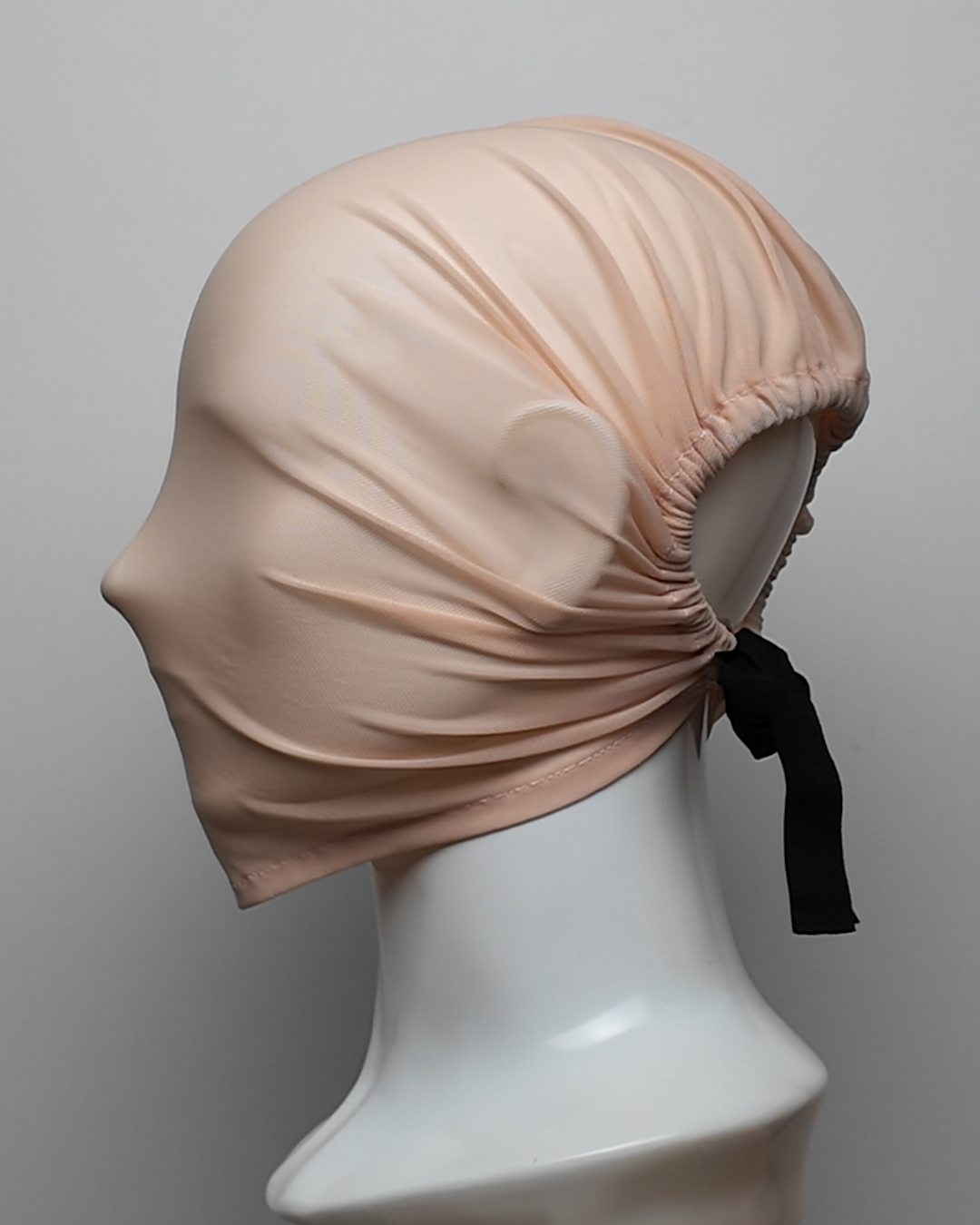 Peach Crystal Embellished Full Face Mask