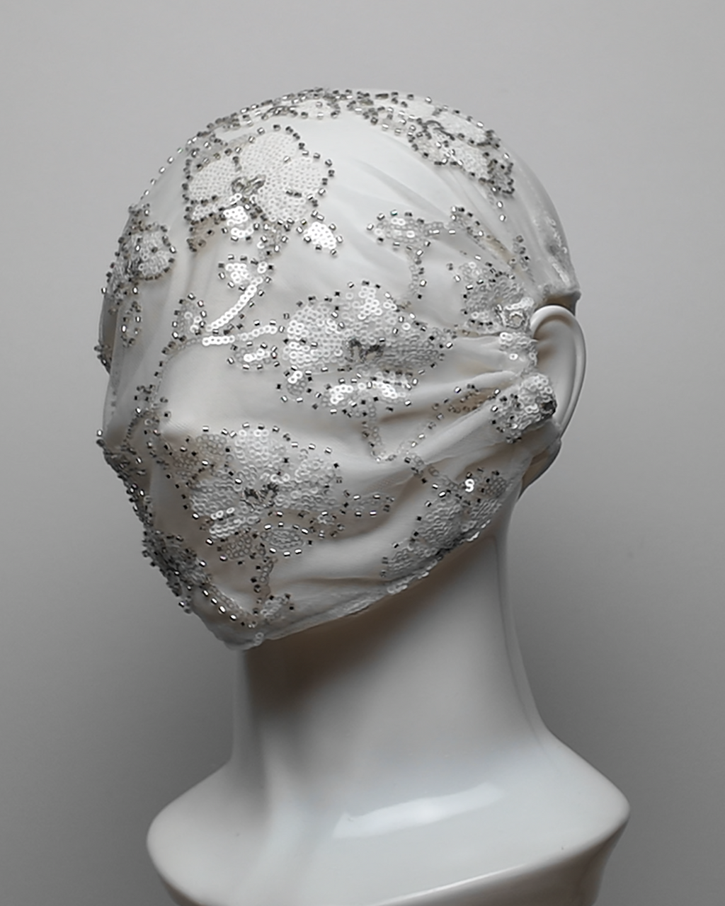 Moon Blossom Sequin & Mesh Full Face Mask