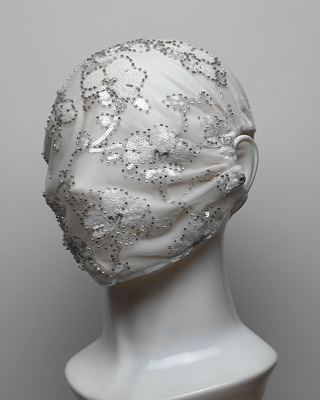Moon Blossom Sequin & Mesh Full Face Mask