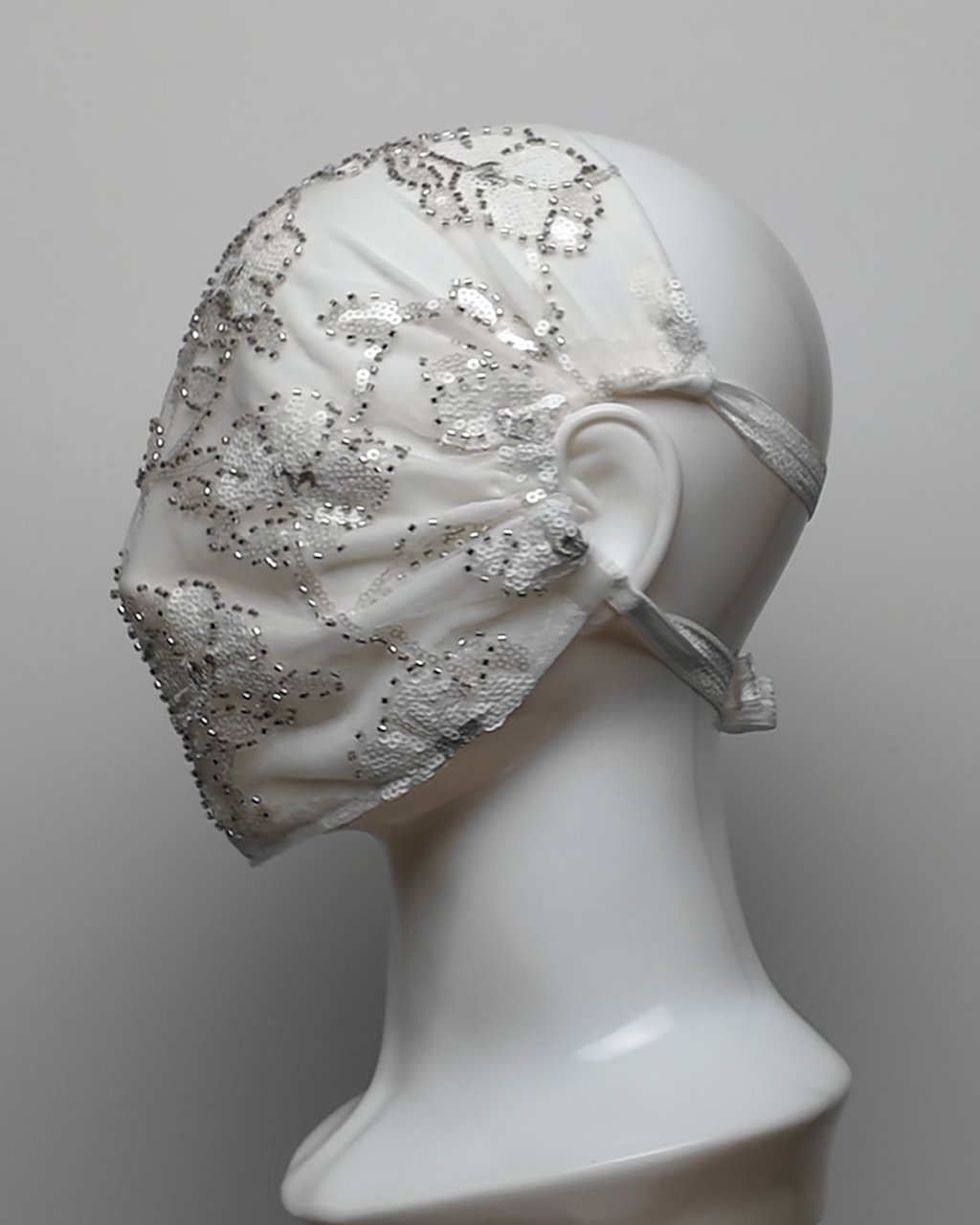 Moon Blossom Sequin & Mesh Full Face Mask