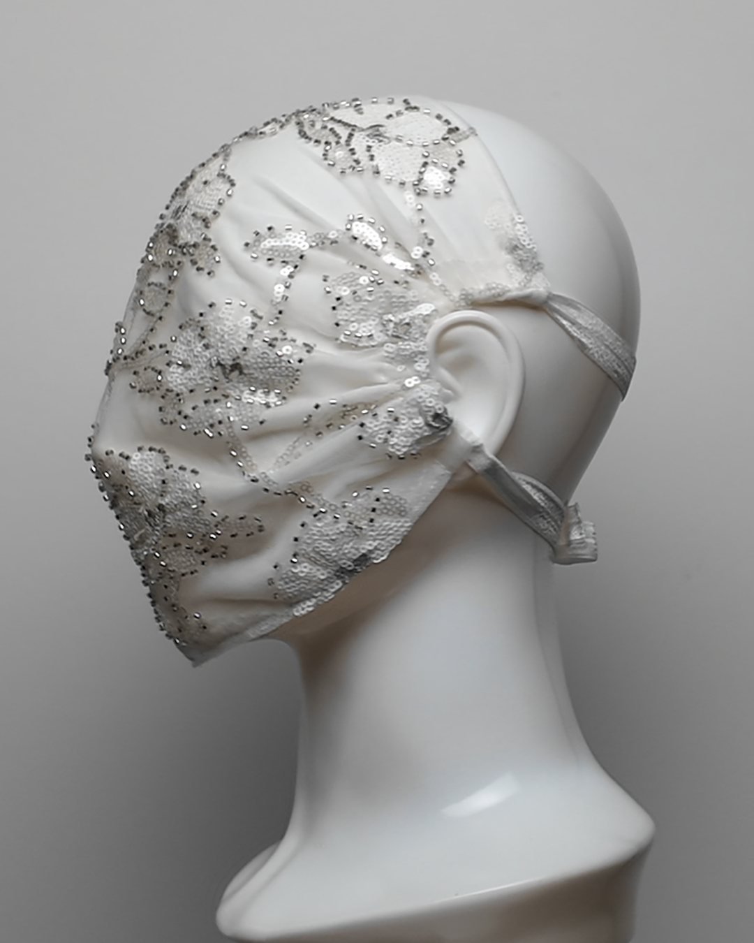 Moon Blossom Sequin & Mesh Full Face Mask