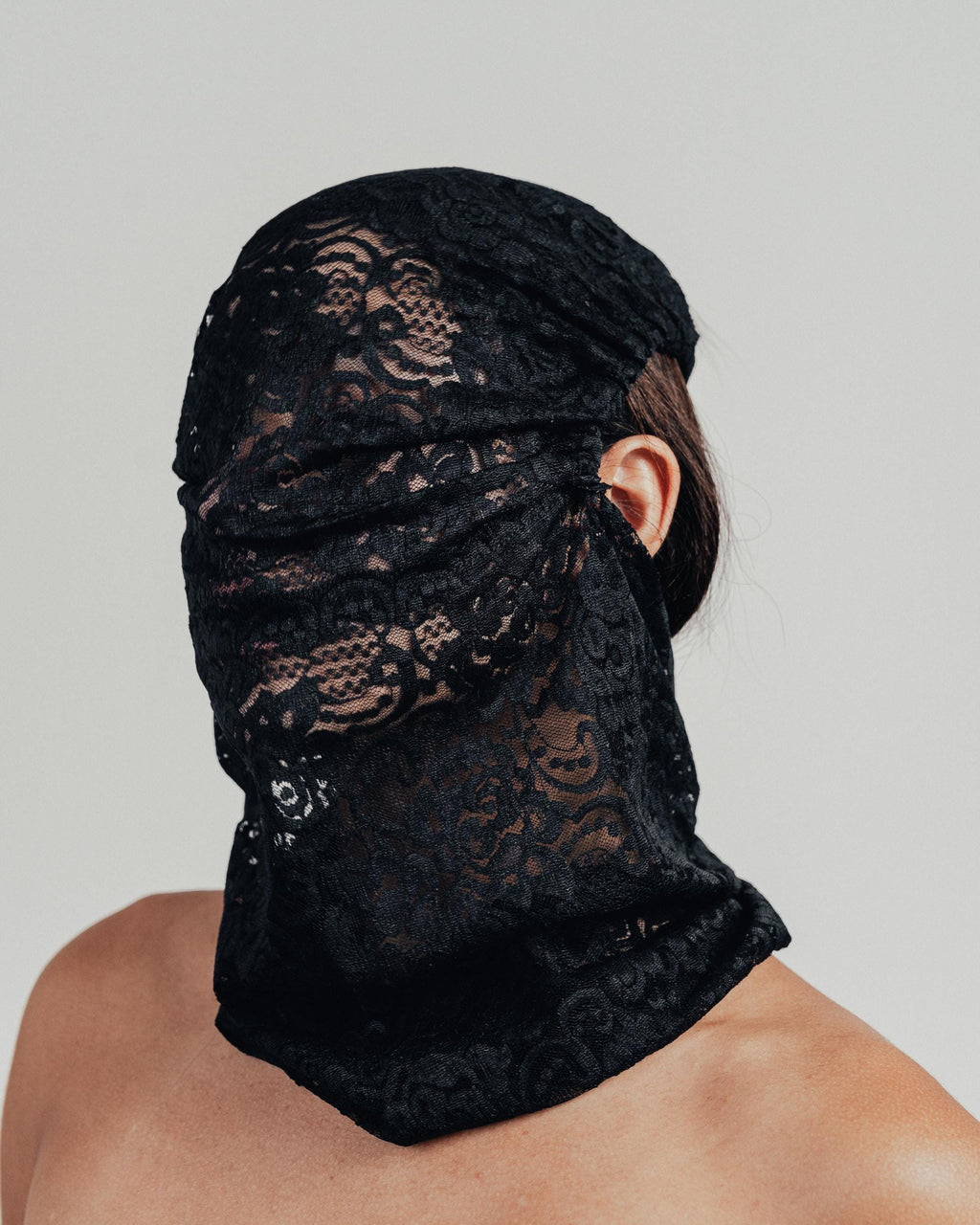 Single Layer Lace Face & Neck Mask - Market