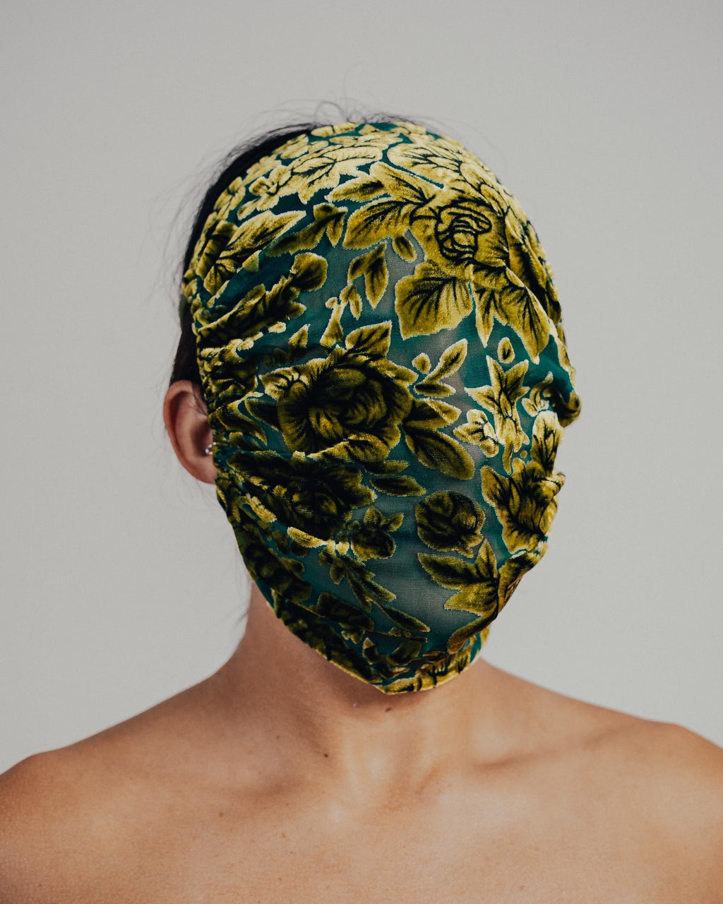 Silk Velvet Floral Full Face Mask