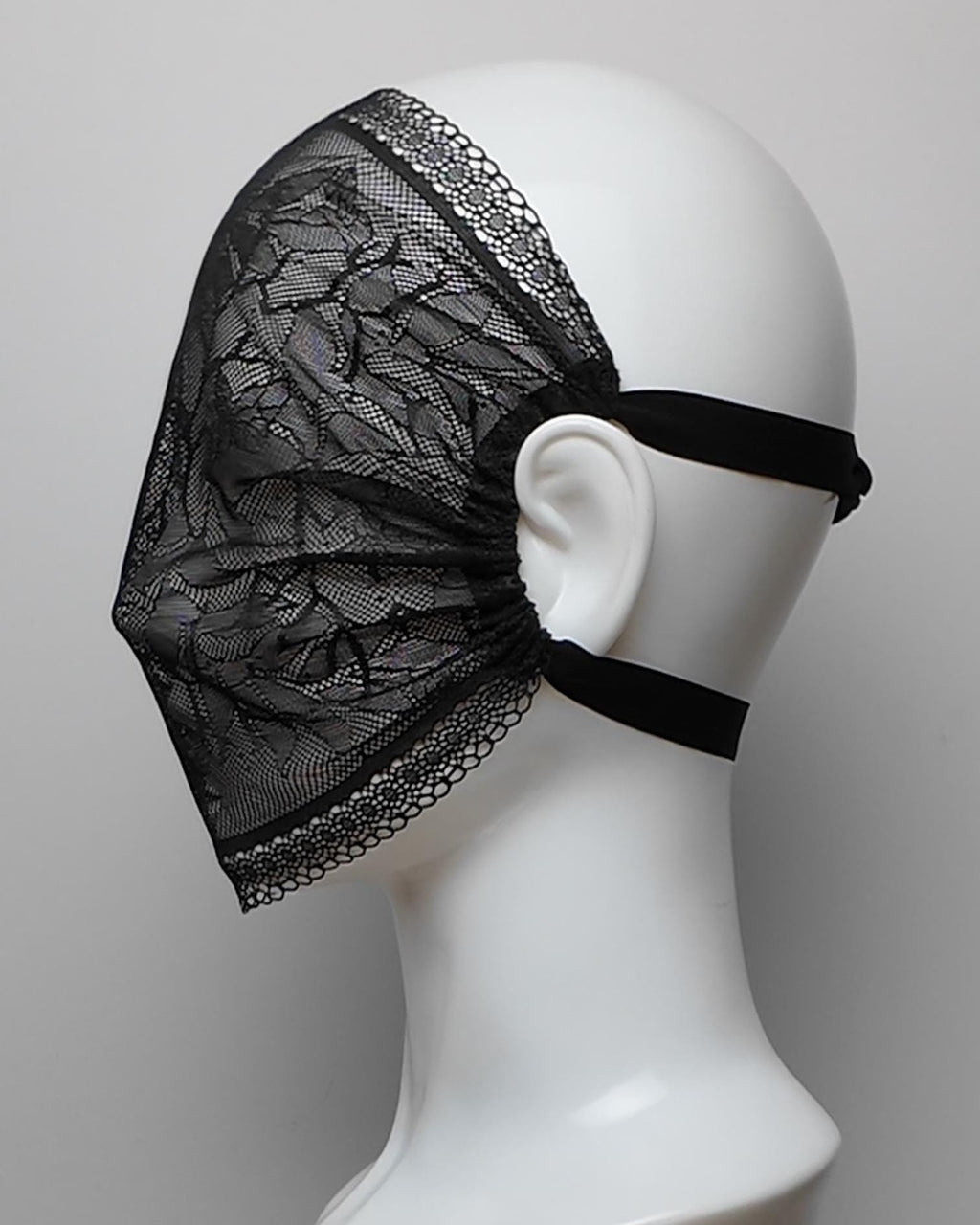 Dark Foliage Lace Airy Full Face Mask