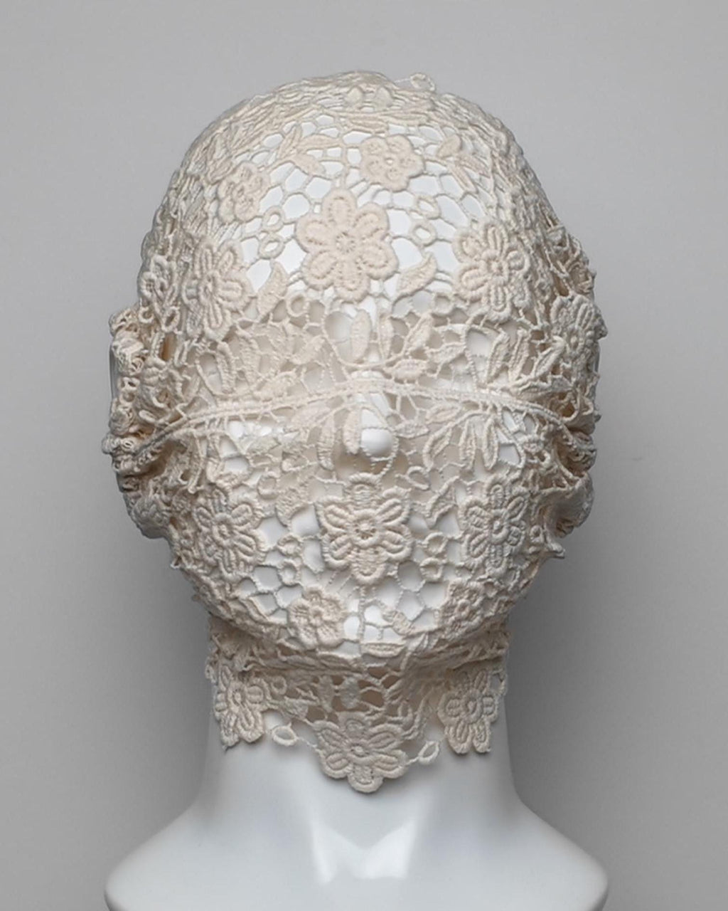 Widow’s Garden Cotton Floral Lace Full Face Mask