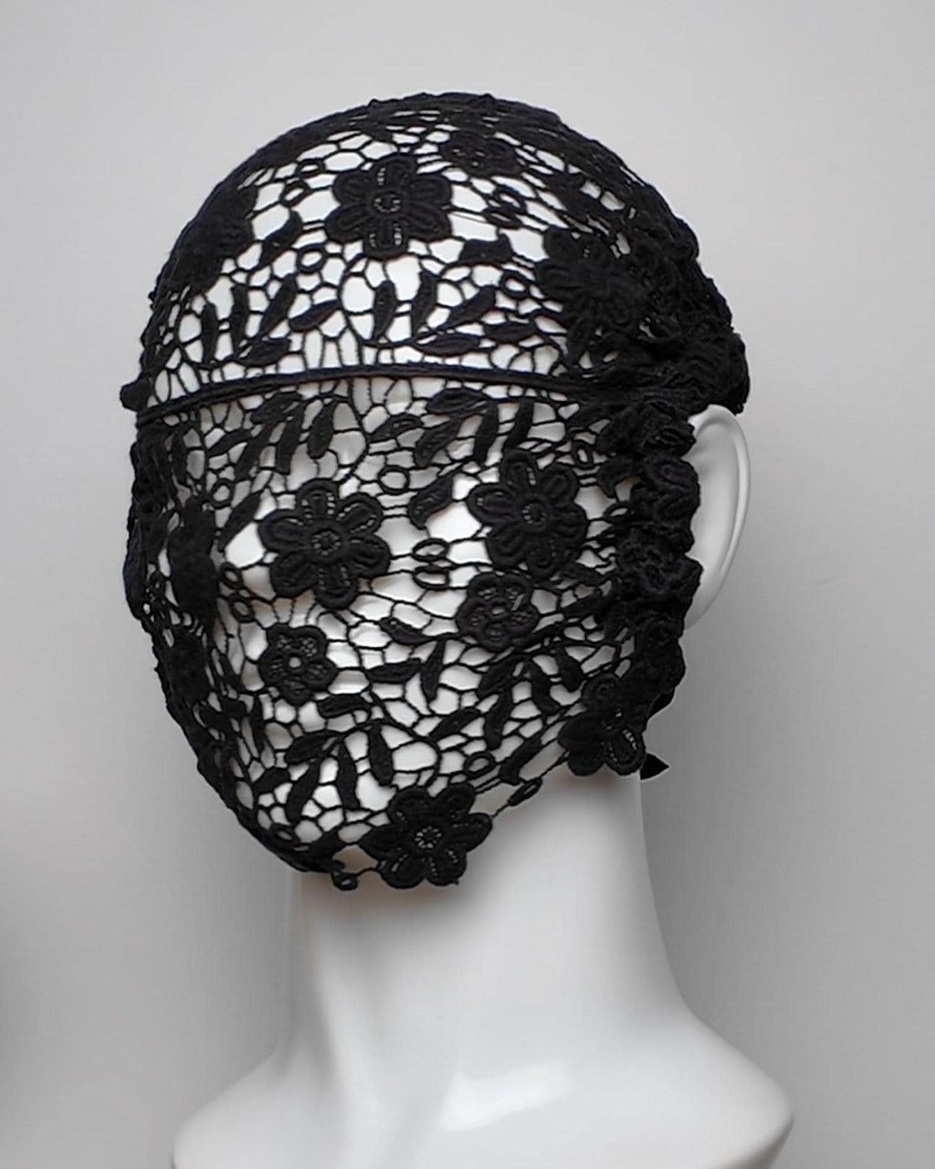 Widow’s Garden Cotton Floral Lace Full Face Mask