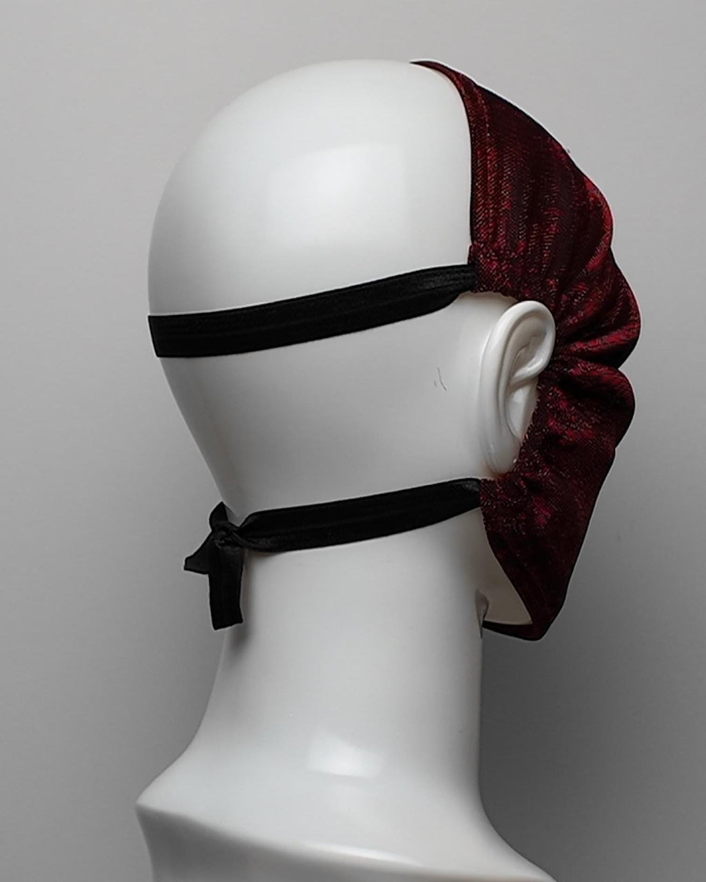 Metallic Red Mesh Full Face Mask