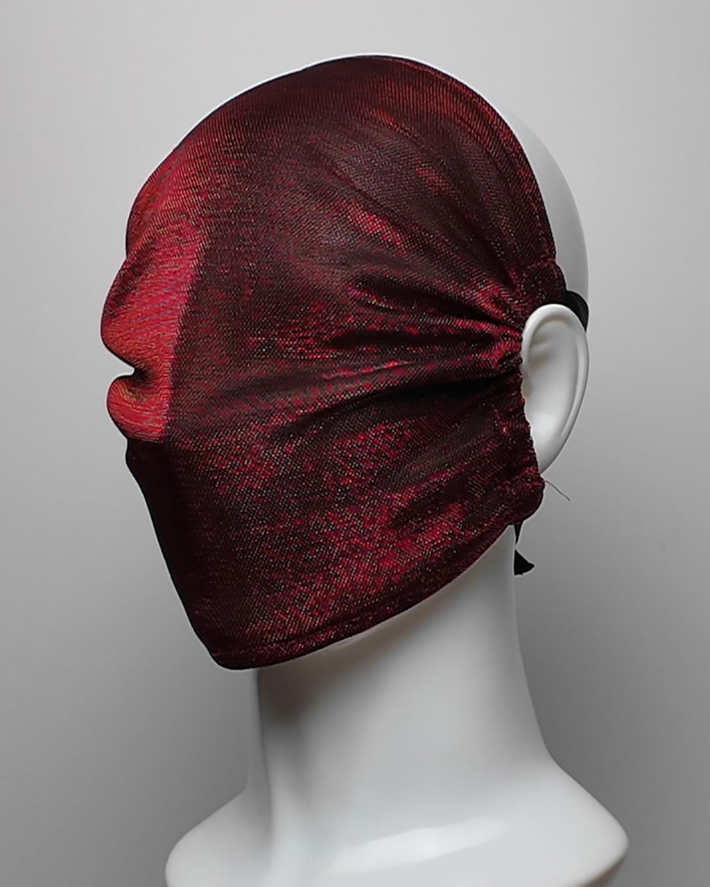 Metallic Red Mesh Full Face Mask