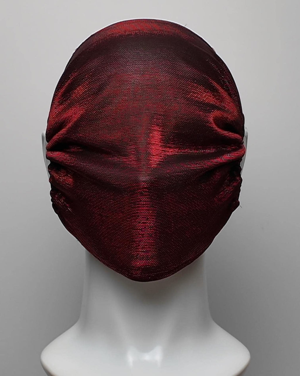 Metallic Red Mesh Full Face Mask