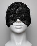 Open Nose & Mouth Over the Cheek Face Mask with Black Crystal Embellishment