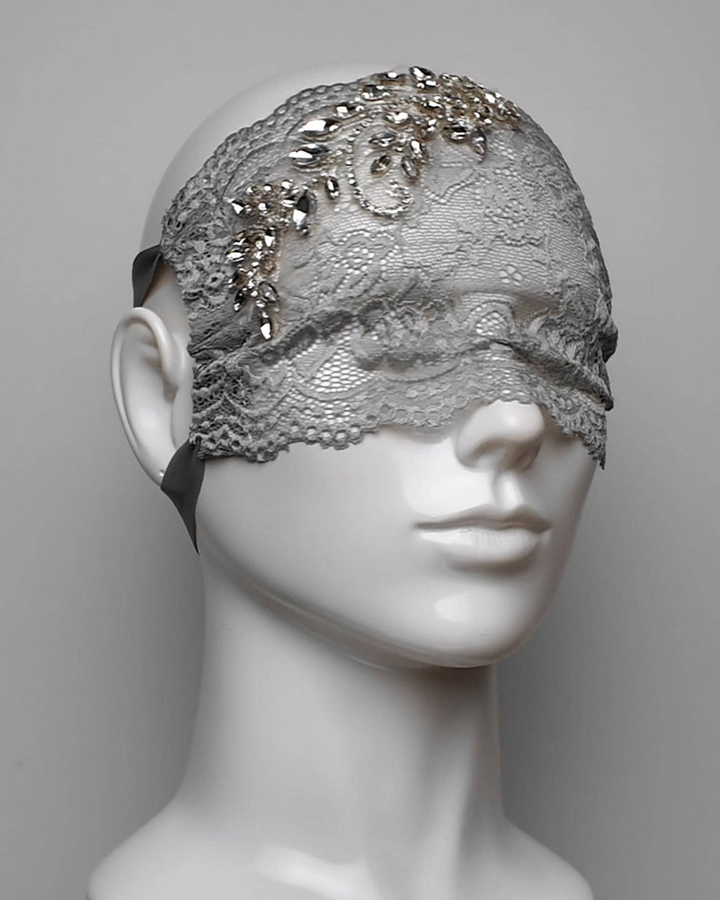 Embellished Crystal See Through Eye Mask