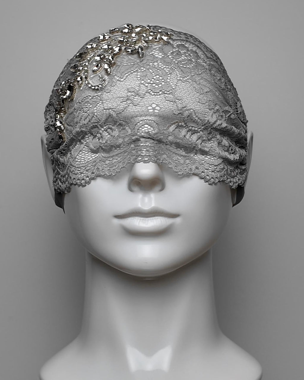 Embellished Crystal See Through Eye Mask