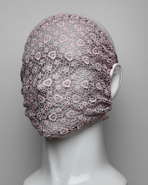Chantilly Heart Lace Full Face Mask