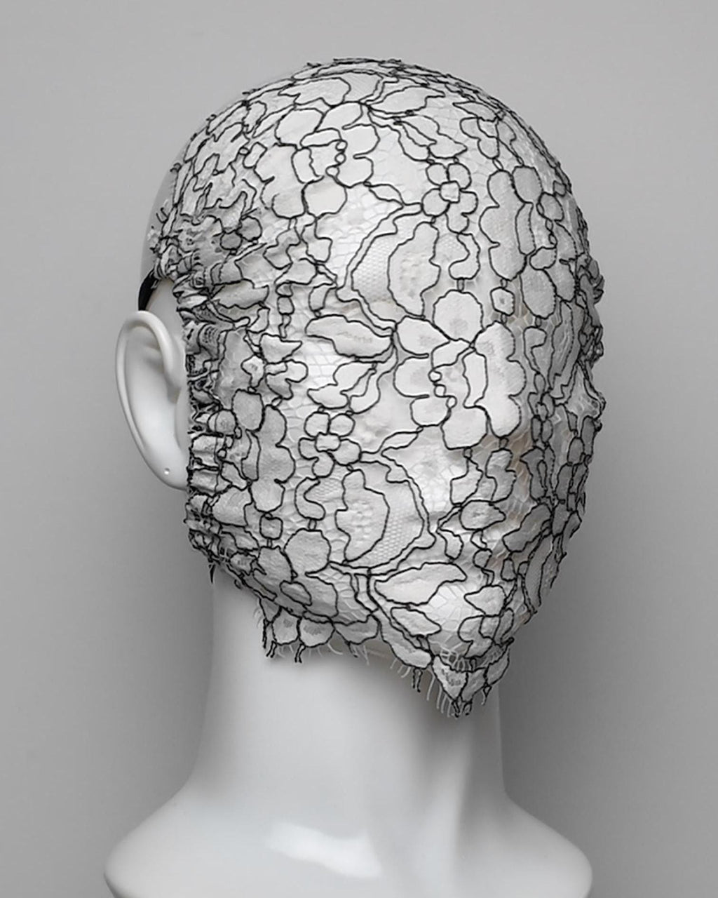 Embroidered Chantilly Floral Lace Face Mask
