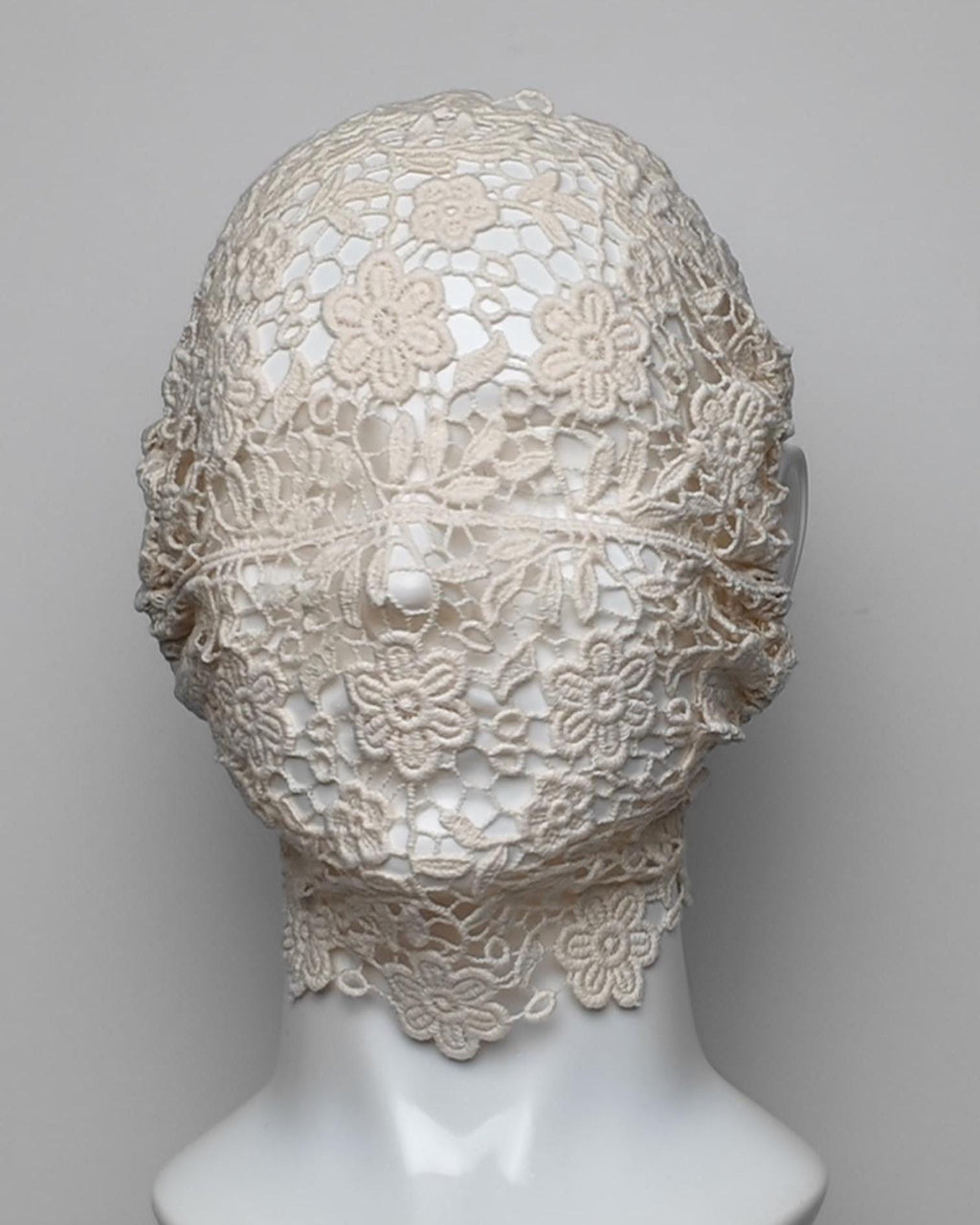 Widow’s Garden Cotton Floral Lace Full Face Mask