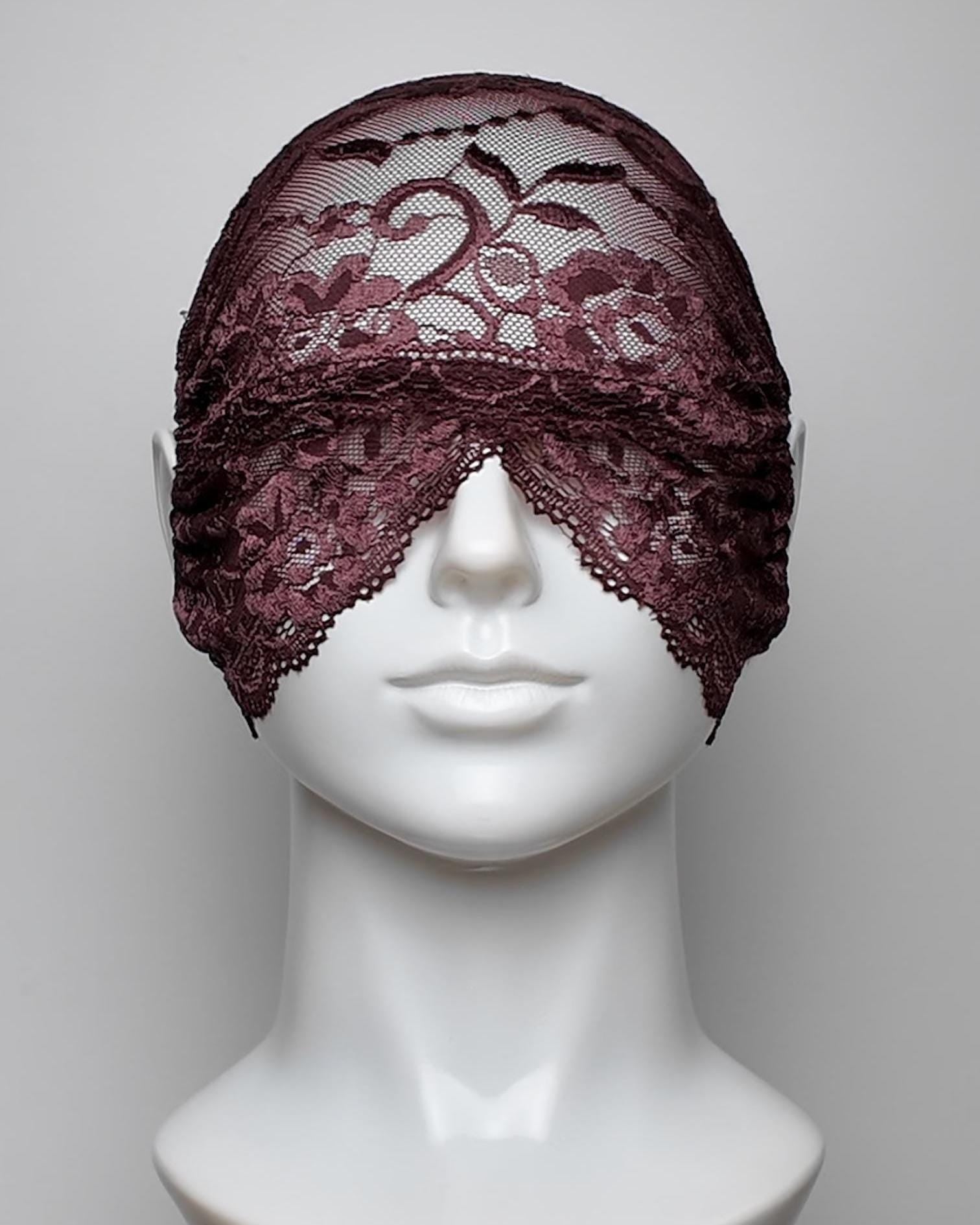 Open Nose & Mouth Over the Cheek Shining Lace Face Mask