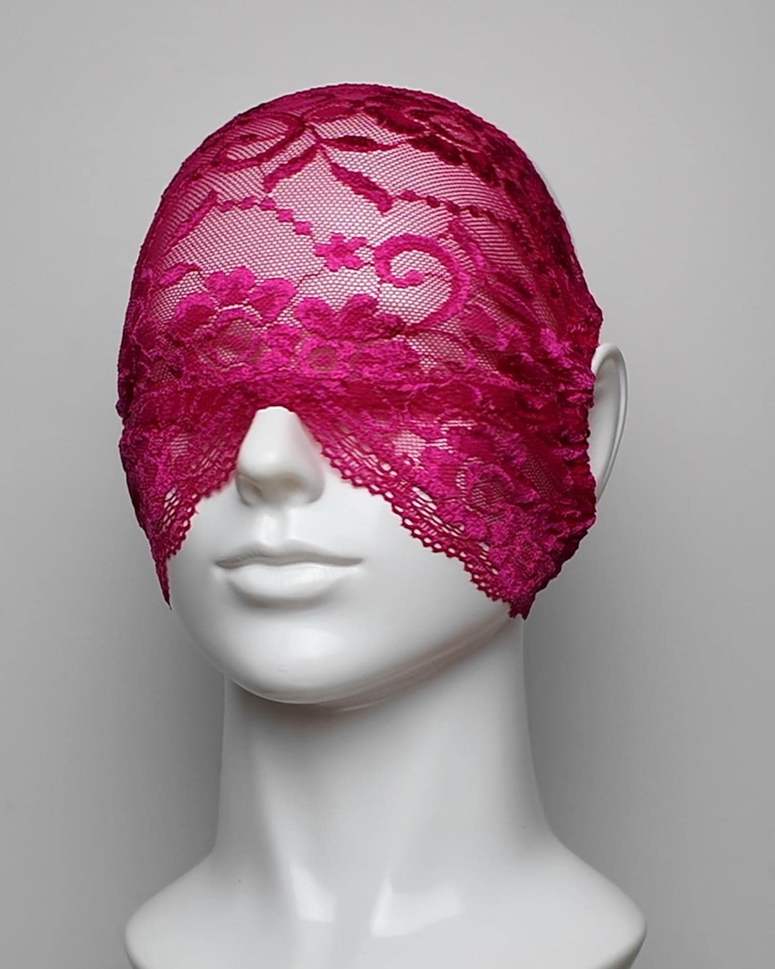 Open Nose & Mouth Over the Cheek Shining Lace Face Mask