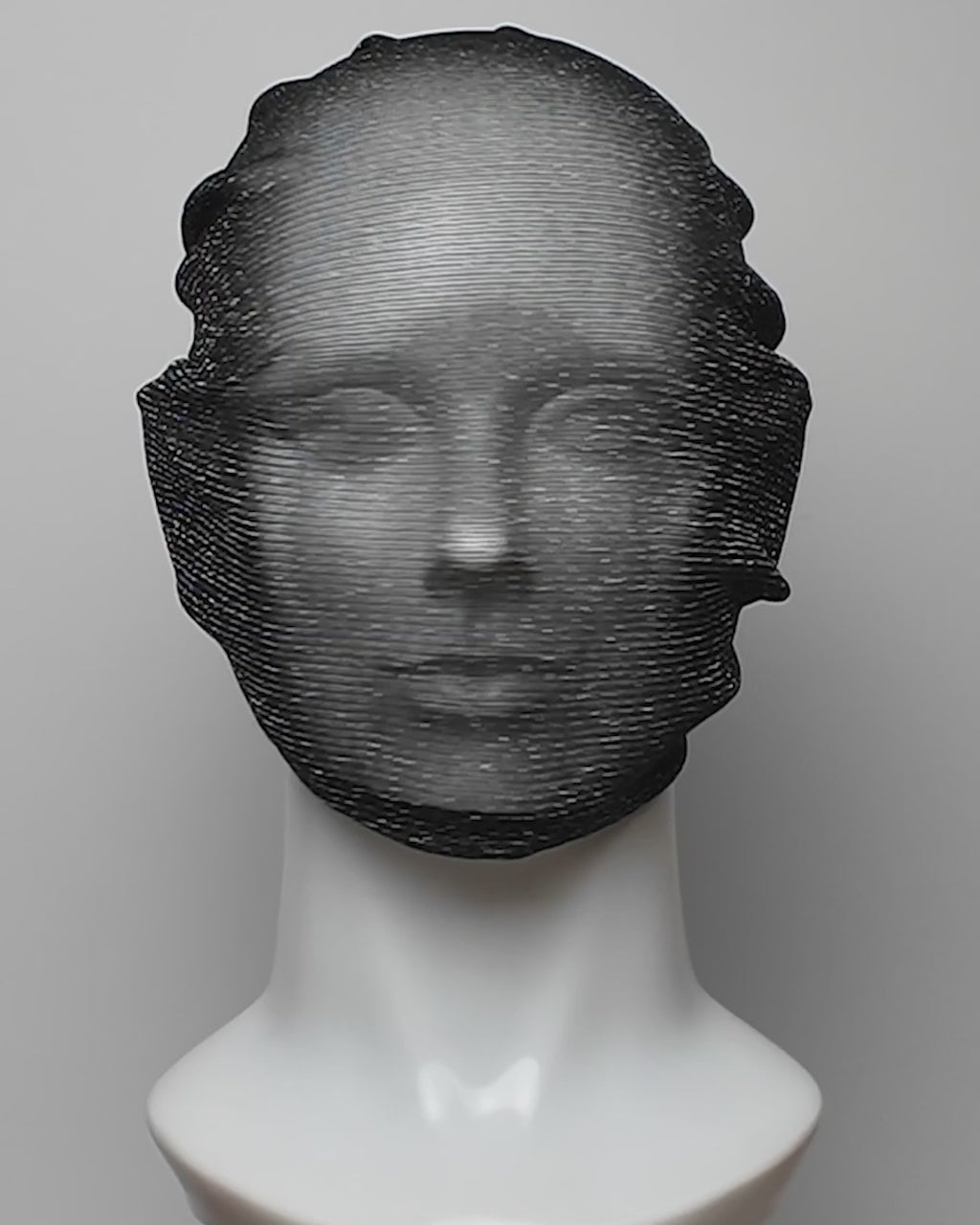 Silver Static Overhead Mask