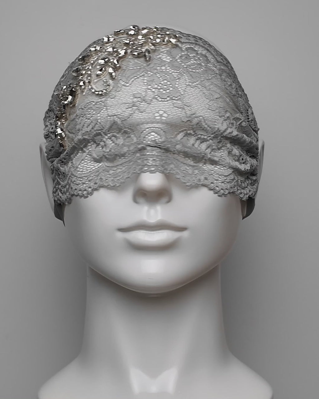 Embellished Crystal See Through Eye Mask