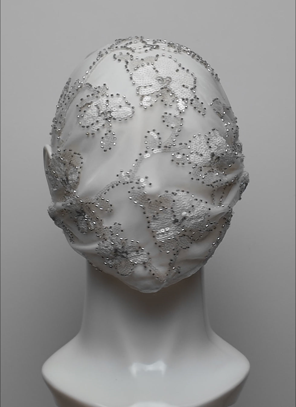 Moon Blossom Sequin & Mesh Full Face Mask