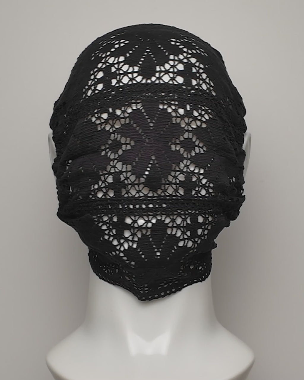 Snowflake Crochet Lace Full Face Mask