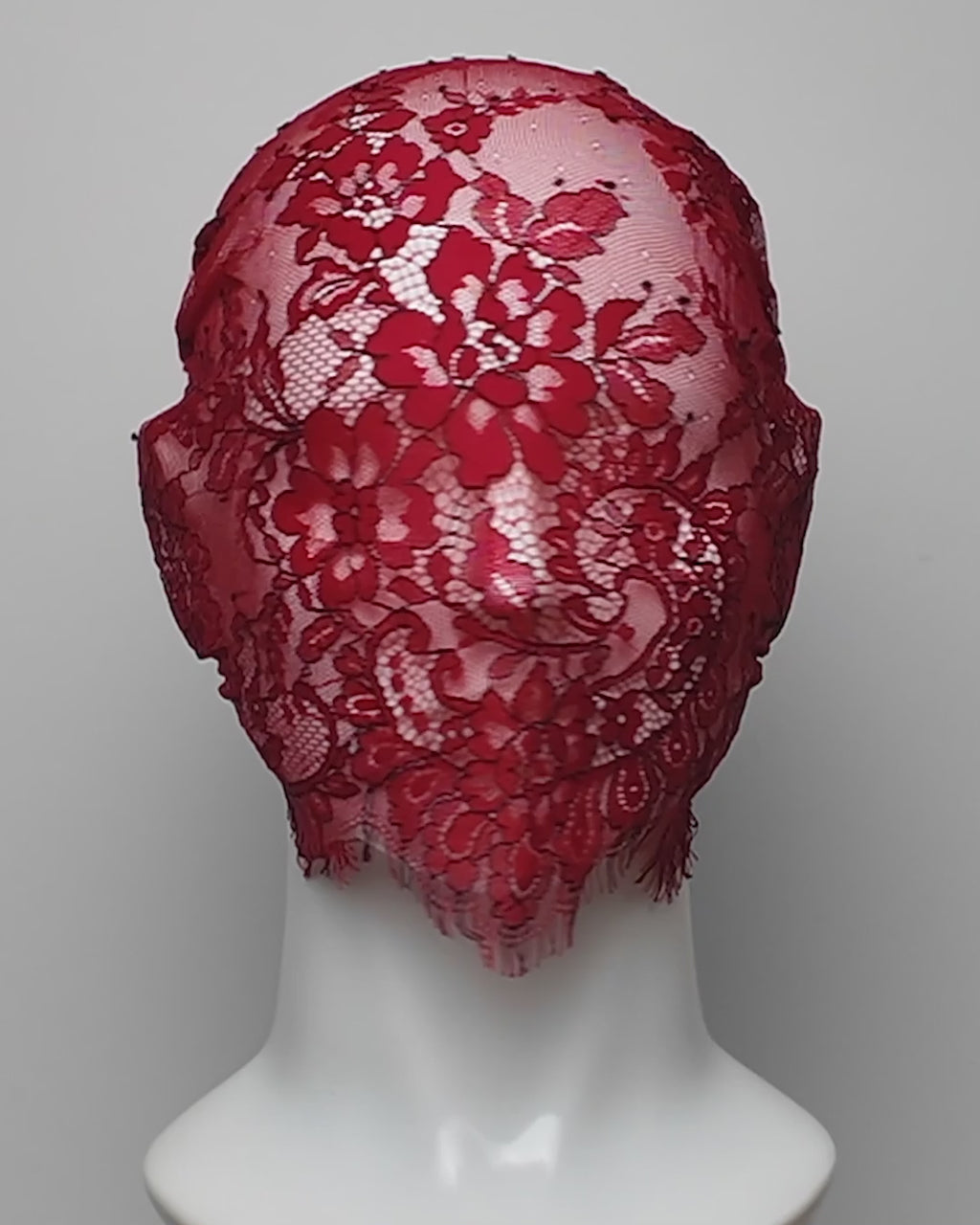Phantom Floral Chantilly Lace Face Mask - Market